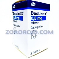 PFIZER - DOSTINEX (CABERGOLINE) (0.5 MG/8 TABS - PACK) 