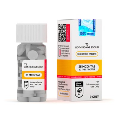 HILMA BIOCARE - LIOTHYRONINE SODIUM T3 (25 MCG/50 TABS - PACK)