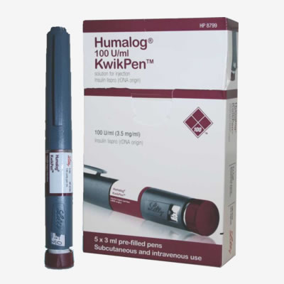 HUMALOG KWIKPEN (INSULIN) - 100 IU/ML (3 ML X 5) 